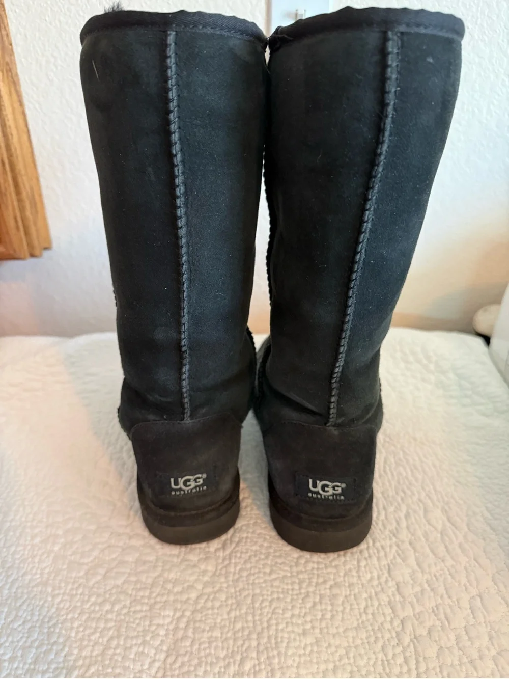 UGG Women's Black Suede Mid-Calf Boots